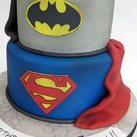 3 Tier DC Comics Superhero Cake