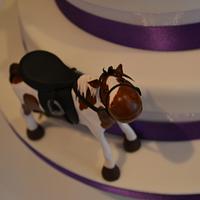 Wedding cake with figures