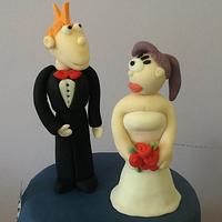 Futurama themed wedding cake 