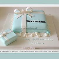 Another Tiffany Box Inspired Cake - smaller version.