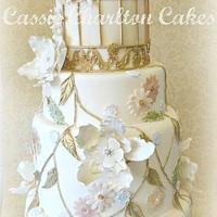 'Flora' birdcage wedding cake