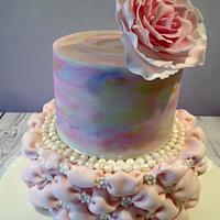 Watercolour cake