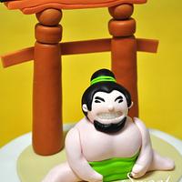 Sumo Wrestler Cake