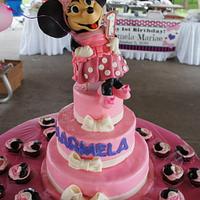 Minnie 1st birthday cake 