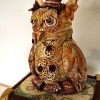 Spooky Steampunk Owl cake! :)