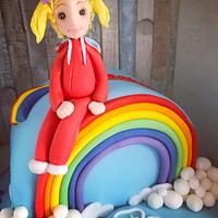 "Somewhere over the rainbow" rainbow day cake