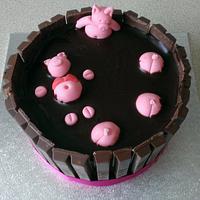 Pigs in the mud cake