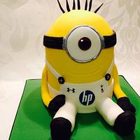 Minion Tottenham themed cake