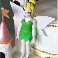 Castle cake with Tinkerbell