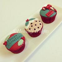 Red Velvet Christmas Cupcakes