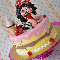 Cute Vampigirl cake