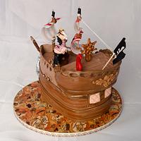 Pirate Ship cake