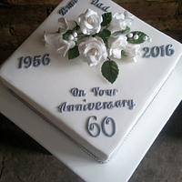 Diamond Anniversary Cake