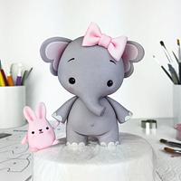 Elephant Cake Topper Elephant Cake Topper
