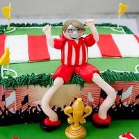 30th Birthday cake for an avid Altrincham FC fan.  