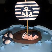 Nautical Baby Shower cake