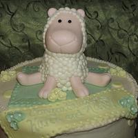Lamb Baaaby Shower Cake