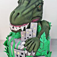 Godzilla Cake 