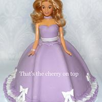 lavender doll cake 