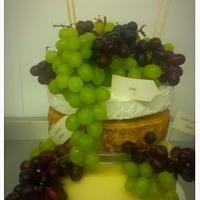 White chocolate and summer fruits wedding cake 
