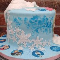 Elsa's hair - Frozen cake