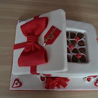 Box of chocolates cake