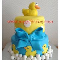 Duckie Baby Shower Cake