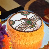Henna Ruffle Cake