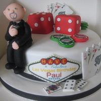 James Bond/ Casino themed birthday cake
