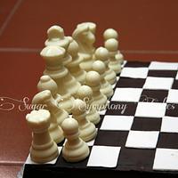 chess board cake