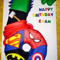 Superhero number 6 Cake