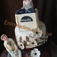 Four Tier Chocolate Wedding Cake