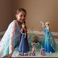 Frozen cake for my li'l princess 