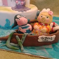 Peppa and George Princess and Pirates cake
