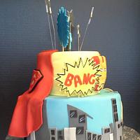 Superhero Themed Cake