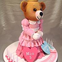 Princess 3D bear cake 