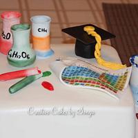 Chemistry Major Graduation Cake