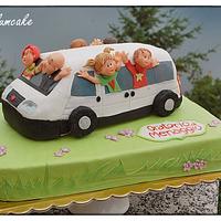 Minivan cake for fundraising