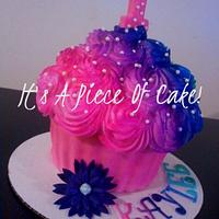 1st Birthday Giant Smash Cupcake 