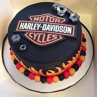 Harley Davidson inspired Birthday Cake 