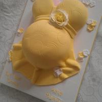 Baby Shower Pregnant Belly Cake - Decorated Cake by - CakesDecor