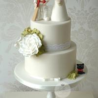 Cricketer wedding cake