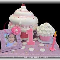 Whimsical Cupcake Cake & mini smash cake