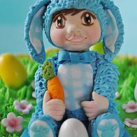 Baby Bunny Egg Hunt On The Easter Basket