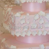 Blossom wedding cake 