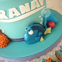 Finding Nemo birthday cake & cupcakes