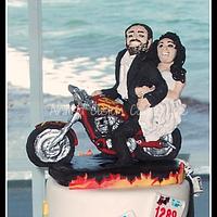 Motorcycle wedding