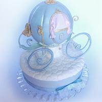 Cinderella' carriage cake for Beatrice