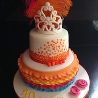 Latino carnival cake