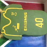 40th Birthday Rugby Shirt Cake